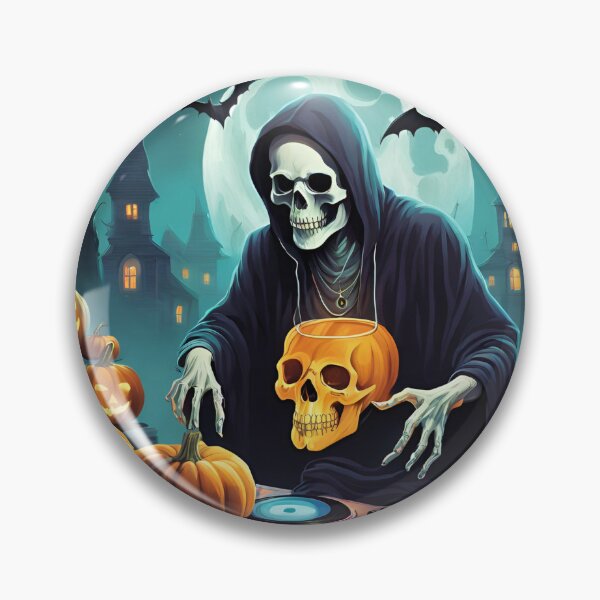 Item preview, Halloween Skeleton Dj Party designed and sold by Mozyden.
