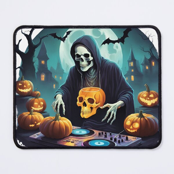 Item preview, Halloween Skeleton Dj Party designed and sold by Mozyden.