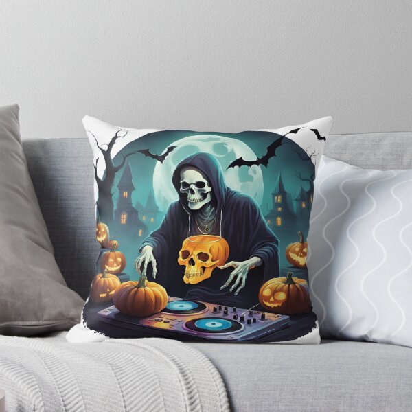 Item preview, Fiesta de Halloween con esqueletos de DJ designed and sold by Mozyden.