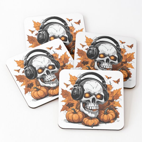 Item preview, Spooky Vibes Dj Skull designed and sold by Mozyden.