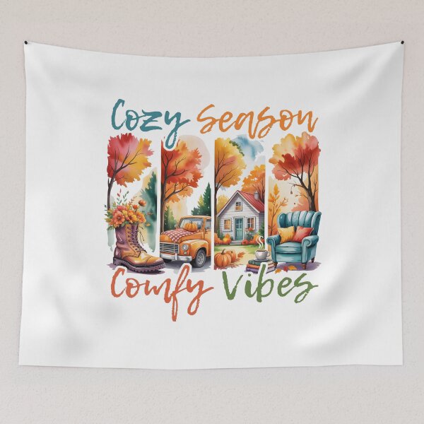Item preview, Cozy Season Comfy Vibes designed and sold by CleanDecor.