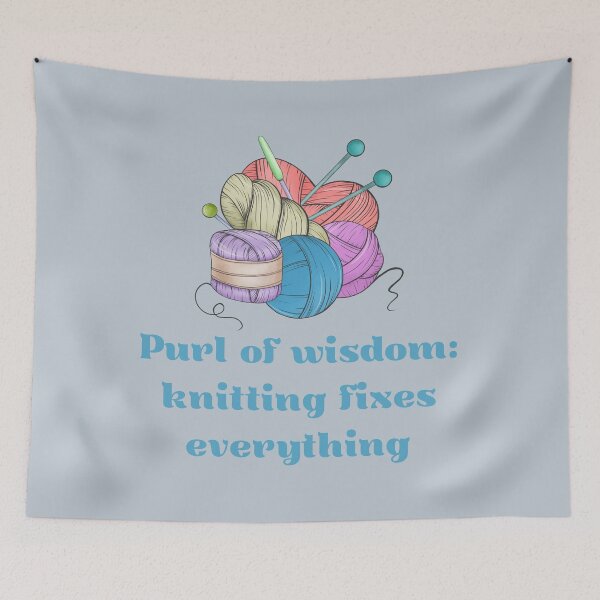 Item preview, Knitting Fixes everything designed and sold by BlesstB.