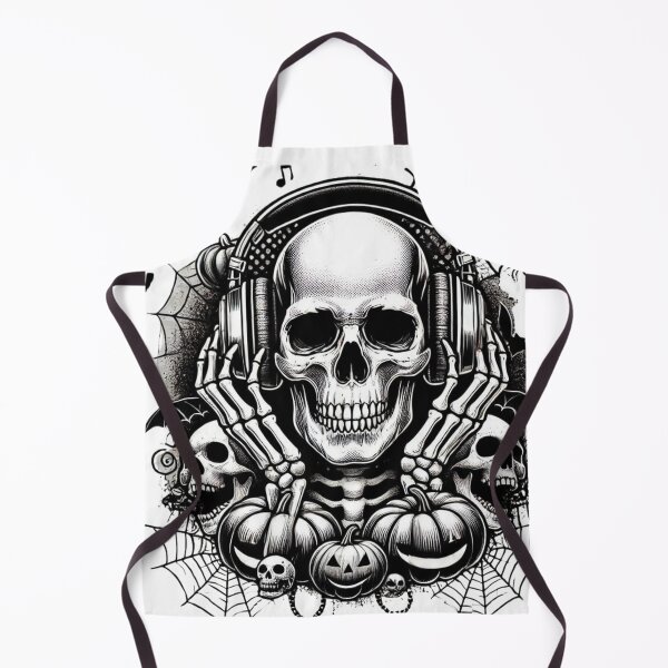 Item preview, Skull DJ Halloween Party Digital Art designed and sold by Mozyden.