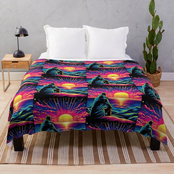 Item preview, alone man sunset watching designed and sold by Dogandesighn.