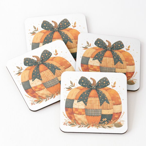 Item preview, Patchwork patterned pumpkin designed and sold by MendaciousMina.