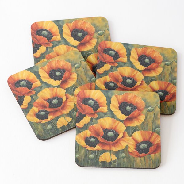 Artikelvorschau, Acryl Mohnblume entworfen und verkauft von Mozyden.