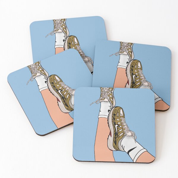 Item preview, Stylish Cartoon Sneaker Illustration in Blue designed and sold by PopHuePrints.