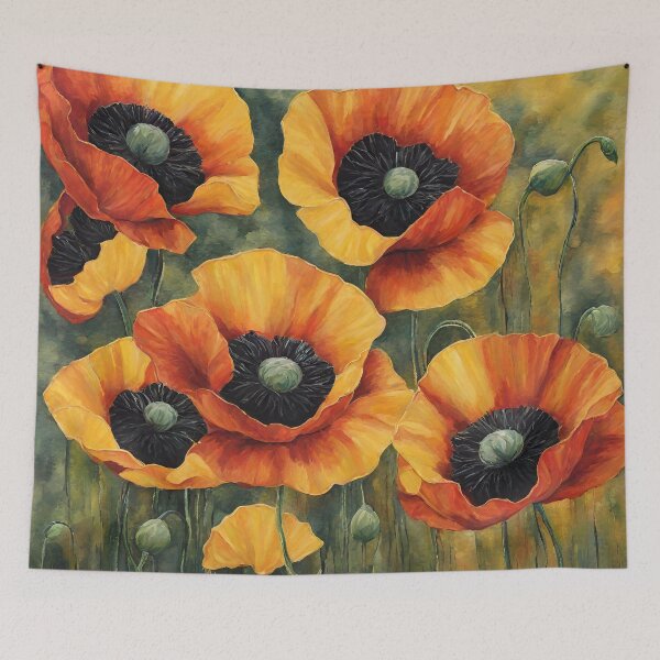 Artikelvorschau, Acryl Mohnblume entworfen und verkauft von Mozyden.