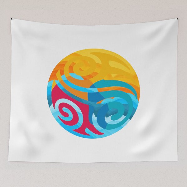 Item preview, Abstract Swirl Sphere – Vibrant Sun & Ocean Design designed and sold by DesignArtist.ia.