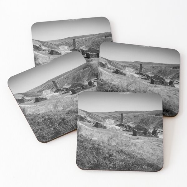 Item preview, Old Gang smelt mill Ruins, Yorkshire Dales, B&W designed and sold by CEastwoodPhotos.