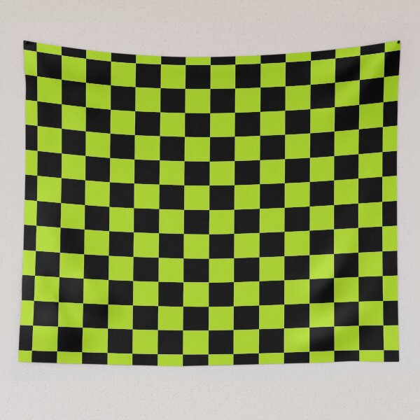 Item preview, Checkered Lime Green and Black   designed and sold by lornakay.