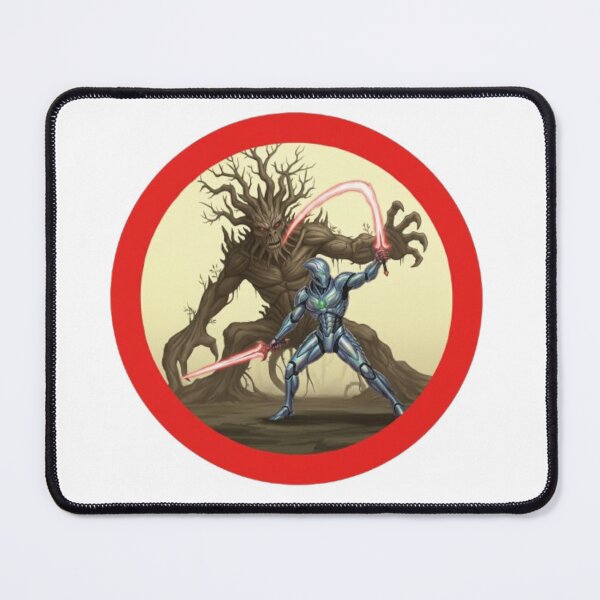 Item preview, Dual Sword Robot vs. Giant Tree Demon designed and sold by PP&RAINBOW SHOP.