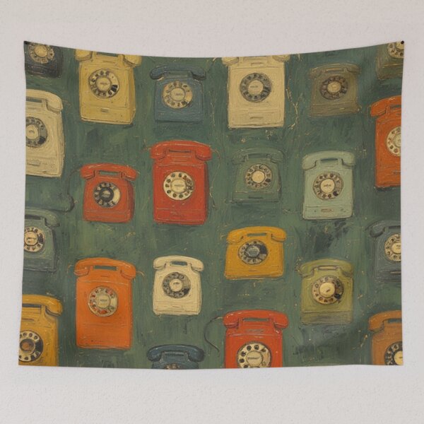 Item preview,  Vintage Colorful Telephones  designed and sold by TheDarkWardrobe.