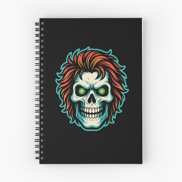 Item preview, Transparent Rocker Skull with Fiery Hair designed and sold by No Quarter Collective.
