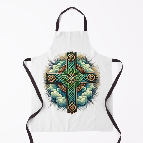 Item preview, Celtic Cross Tattoo Style – Colorful Spiritual Symbol designed and sold by CelticSoulShop.