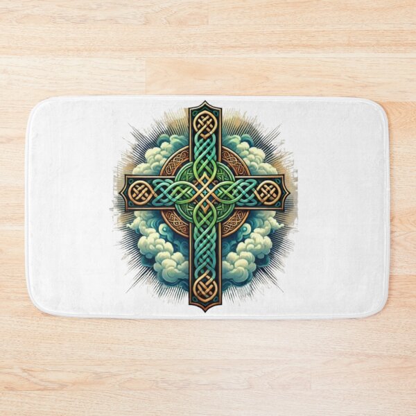 Item preview, Celtic Cross Tattoo Style – Colorful Spiritual Symbol designed and sold by CelticSoulShop.