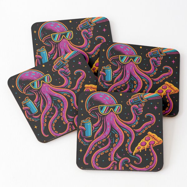Item preview, Crazy Retro Octopus in Space designed and sold by meshhead.