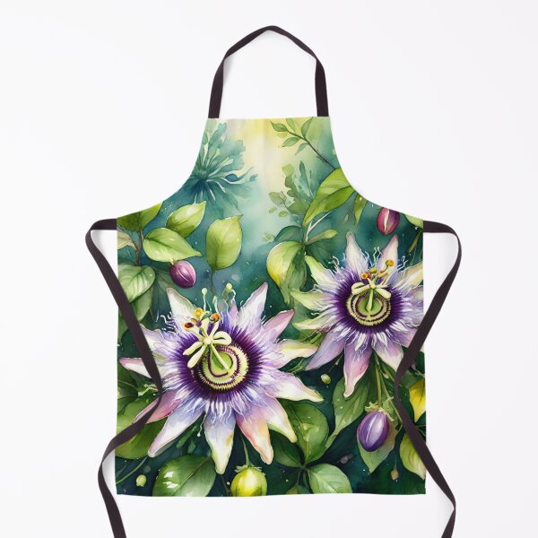 Item preview, Tropical Garden with Passiflora Flower or Passion Flower designed and sold by Ciervo Primavera.