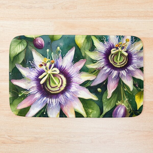 Item preview, Tropical Garden with Passiflora Flower or Passion Flower designed and sold by Ciervo Primavera.