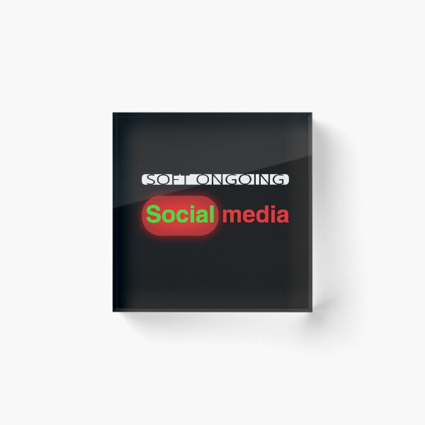 Item preview, Soft Ongoing Social Media Digital Culture Awareness Design designed and sold by MONTRIS.