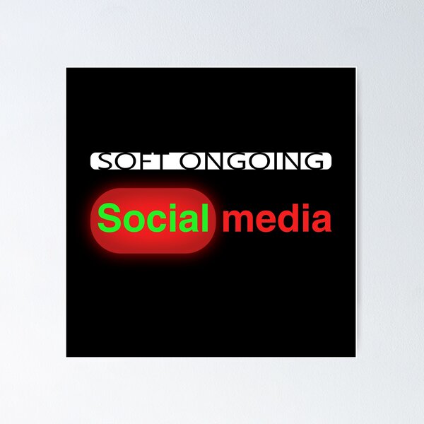 Item preview, Soft Ongoing Social Media Digital Culture Awareness Design designed and sold by MONTRIS.