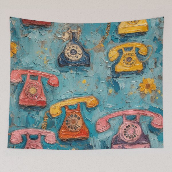 Item preview, Vintage Colorful Telephones  designed and sold by TheDarkWardrobe.