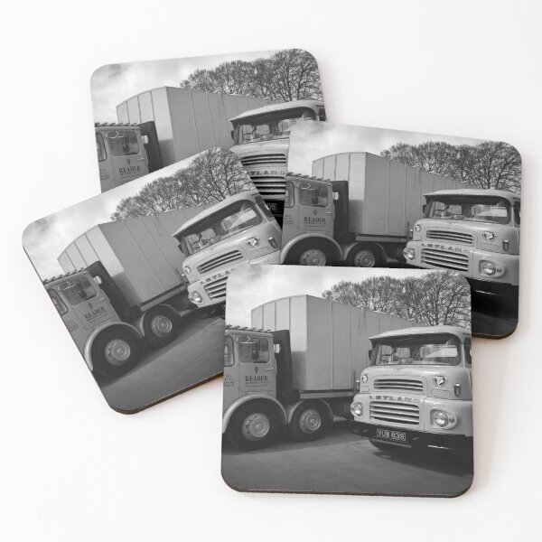Item preview, Vintage Leyland Trucks in Kirkby Stephen Black and White designed and sold by CEastwoodPhotos.
