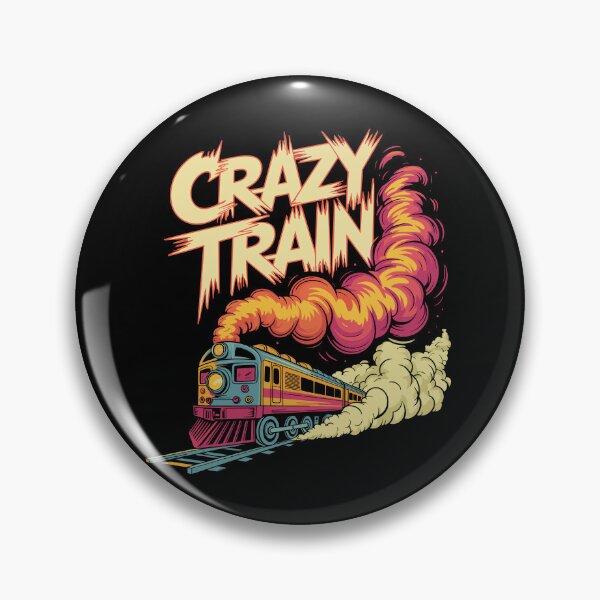 Item preview, Crazy Train Heavy Metal – 90s Rock Band Inspired Design designed and sold by paulo silveira.