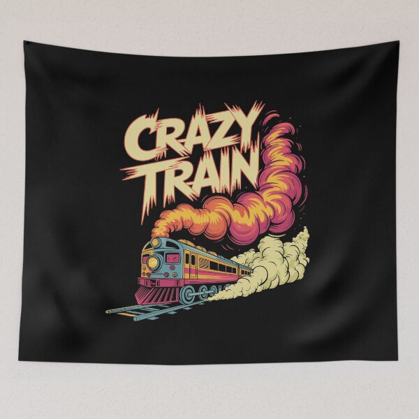 Item preview, Crazy Train Heavy Metal – 90s Rock Band Inspired Design designed and sold by paulo silveira.
