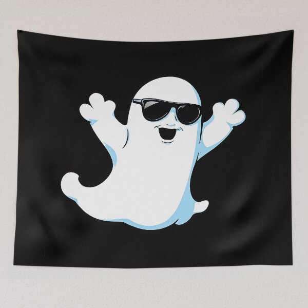 Item preview, funny Halloween Ghost with sunglasses designed and sold by Uglyandcute.
