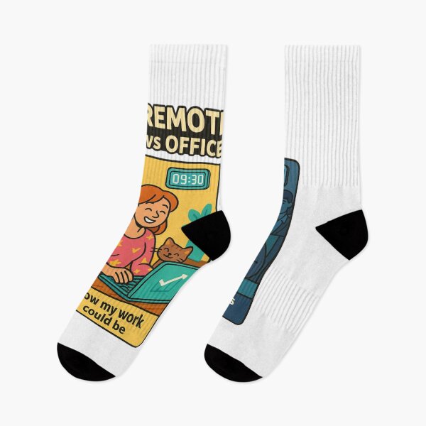 Item preview, Title: Remote Work vs Office Reality designed and sold by Not-Only-You.