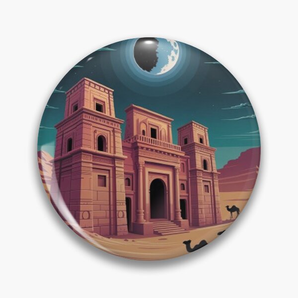 Item preview, Lunar eclipse over the ancient city. designed and sold by Lilashakti ⭐️ ⭐️ ⭐️ ⭐️ ⭐️.