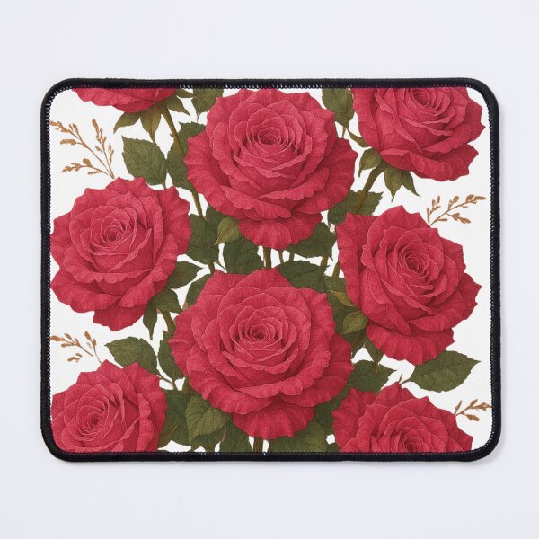 Item preview, Dark Pink Roses Bouquet Realistic Floral Design designed and sold by ilkami.