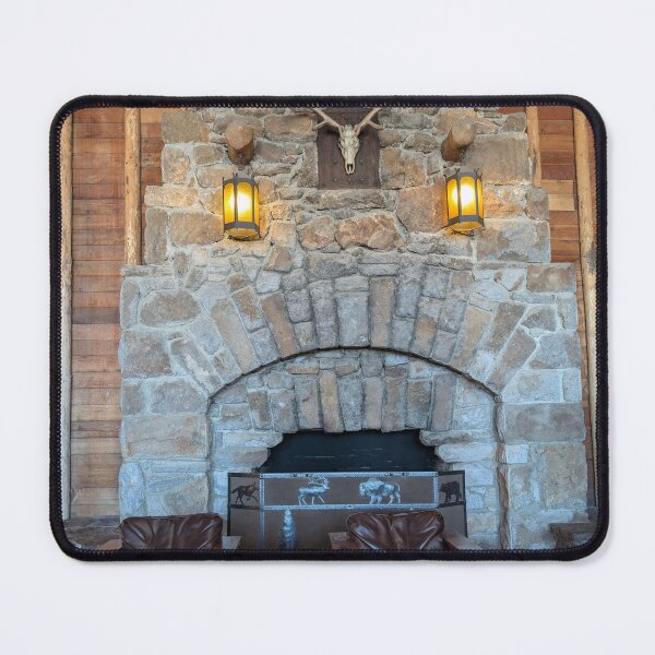 Item preview, Stone Fireplace, Old Faithful Lodge, Yellowstone N. P. designed and sold by NeuroDivergent9.