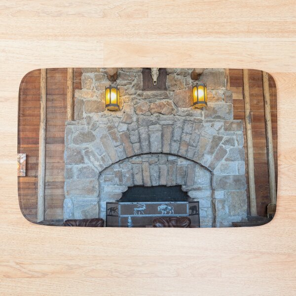Item preview, Stone Fireplace, Old Faithful Lodge, Yellowstone N. P. designed and sold by NeuroDivergent9.