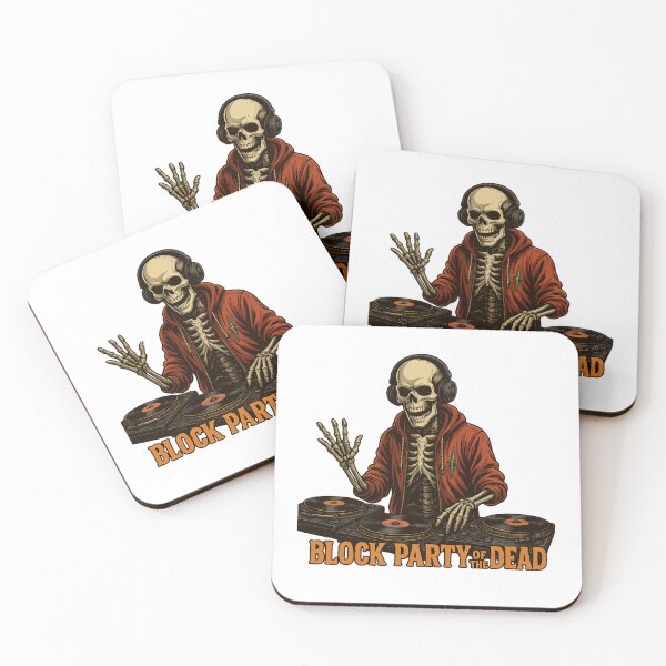 Item preview, Skeleton DJ – Block Party of the Dead Urban Halloween designed and sold by ALITOPRINCE.