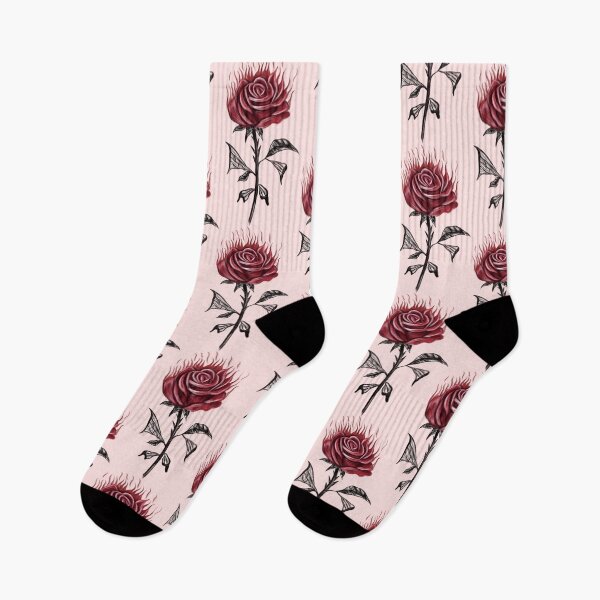Artikelvorschau, Konzeptkunst einer roten Rose mit Schmetterlingsflügelblättern (Version 4) entworfen und verkauft von Scarlet Swan.