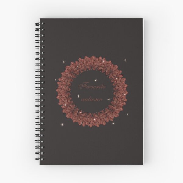 Item preview, Wreath of autumn chestnut leaves and the inscription "Favorite autumn" designed and sold by Cherevan.