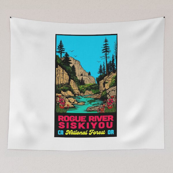 Item preview, Vintage Rogue Siskiyou National Forest Souvenir designed and sold by CattGDesigns.
