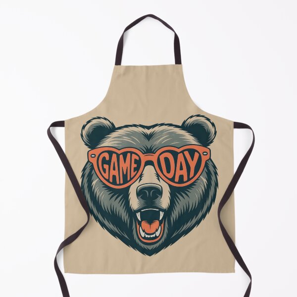 Item preview, Funny Game Day Roaring Bear with Heart Sunglasses designed and sold by lalasine.story.