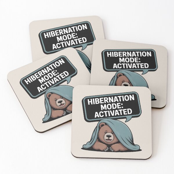 Item preview, Hibernation Mode: Activated – Cozy Bear Winter  designed and sold by Jollys-ArtShop.