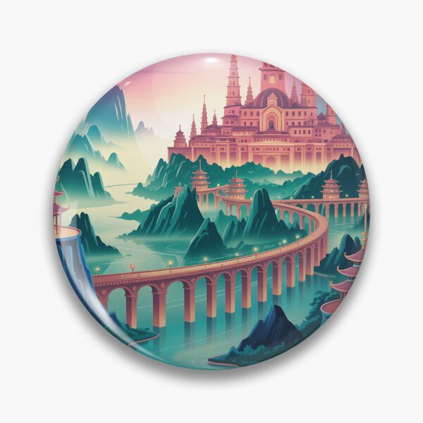 Item preview, exotic celestial city rendered in an orientalist style.  designed and sold by Lilashakti ⭐️ ⭐️ ⭐️ ⭐️ ⭐️.