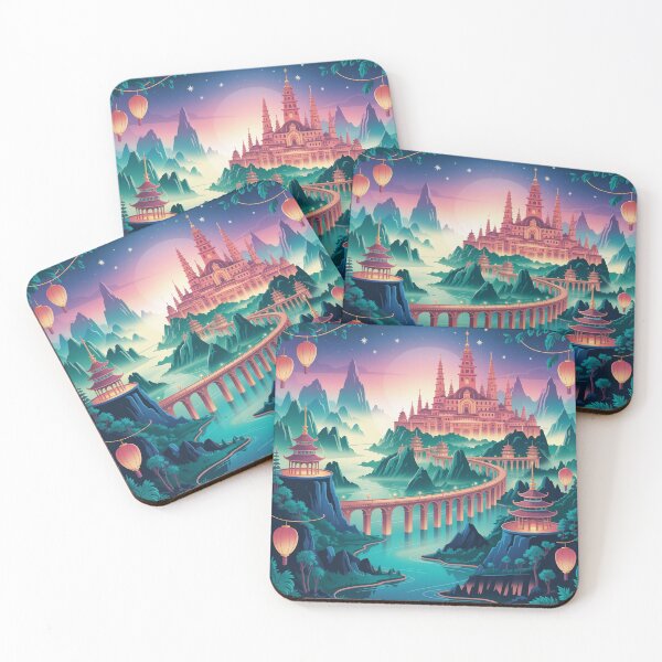 Item preview, exotic celestial city rendered in an orientalist style.  designed and sold by Lilashakti ⭐️ ⭐️ ⭐️ ⭐️ ⭐️.