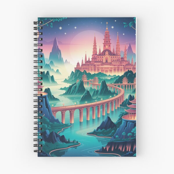 Item preview, exotic celestial city rendered in an orientalist style.  designed and sold by Lilashakti ⭐️ ⭐️ ⭐️ ⭐️ ⭐️.