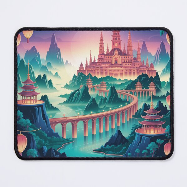 Item preview, exotic celestial city rendered in an orientalist style. designed and sold by Lilashakti ⭐️ ⭐️ ⭐️ ⭐️ ⭐️.