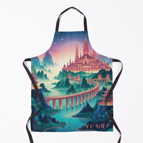 Item preview, exotic celestial city rendered in an orientalist style.  designed and sold by Lilashakti ⭐️ ⭐️ ⭐️ ⭐️ ⭐️.