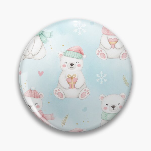 Item preview, A Cute polar bears in winter - Watercolor  designed and sold by Victoria Riabov.