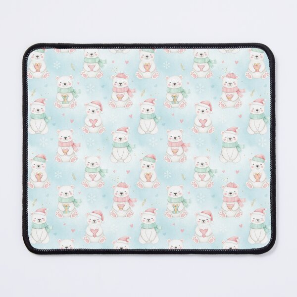 Item preview, A Cute polar bears in winter - Watercolor designed and sold by Victoria Riabov.