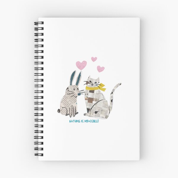 Item preview, love of rabbit and cat  designed and sold by Mozyden.