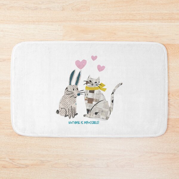 Item preview, love of rabbit and cat  designed and sold by Mozyden.
